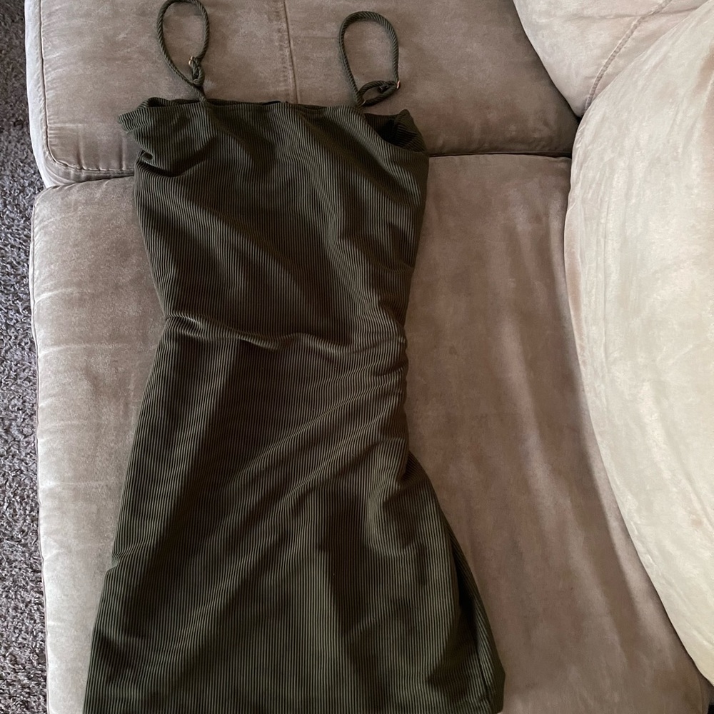 Medium, green maxi dress